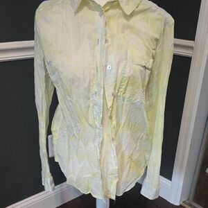 Anthropologie Light Yellow Blouse A39